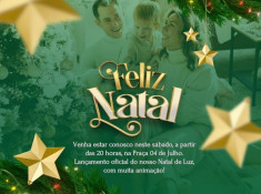 Festa de Natal começa hoje na Praça 04 de Julho