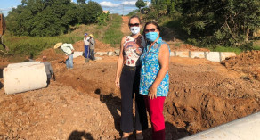 Prefeita Mabel e vereadora Simone visitam obras e reforçam vínculo entre poderes