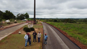 Trecho da Castanheira na entrada da cidade é recapeado