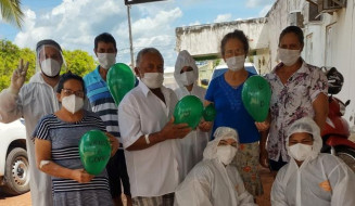 Grupo de pacientes curados...